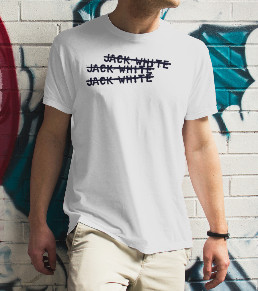Jack White X3 Stacked Text T-Shirt