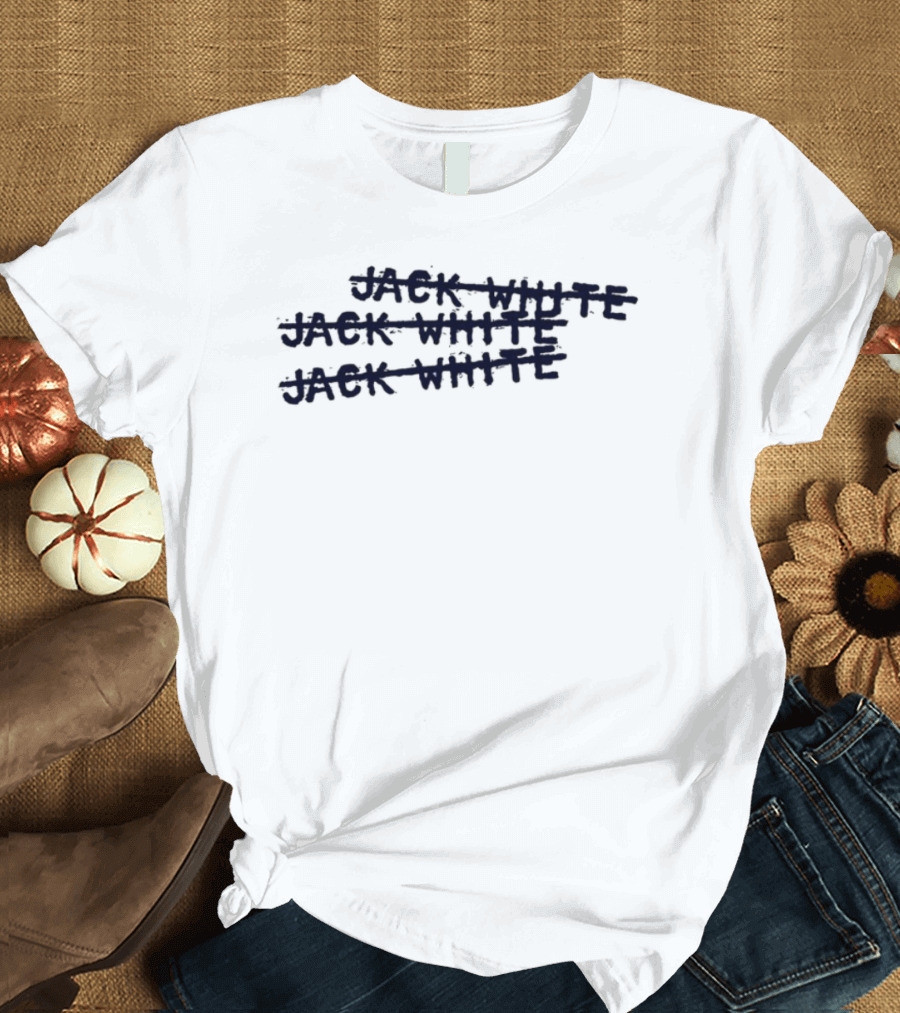 Jack White X3 Stacked Text T-Shirt
