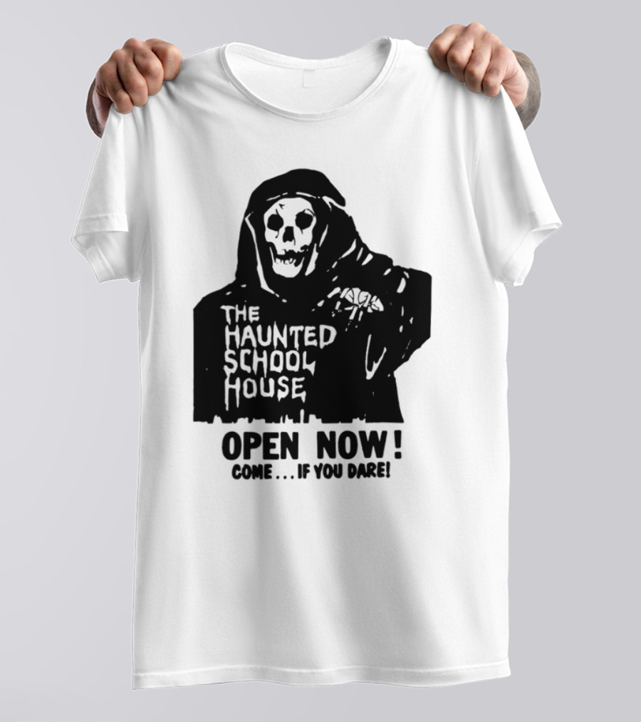 The Haunted School House Horror Movie Eerie Childhood Education Ghost Story T-Shirt