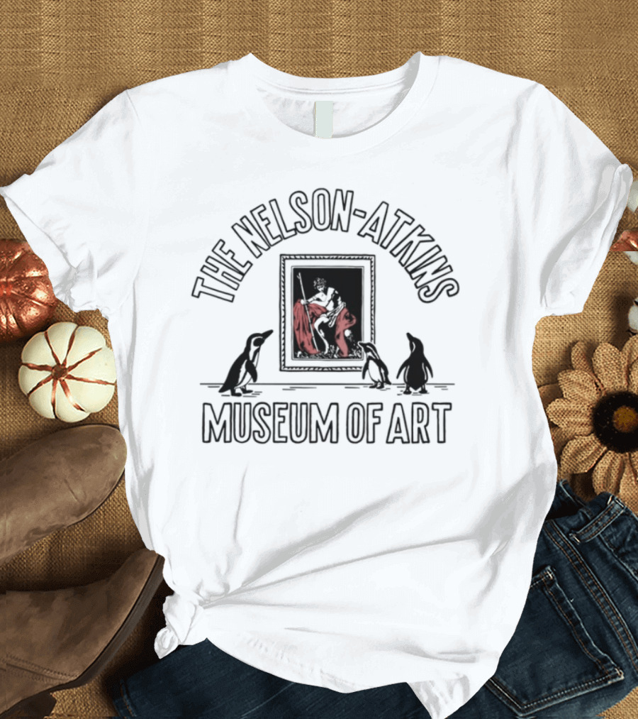 Nelson Atkins Museum Of Art Cats And Flamingo Painting T-Shirt