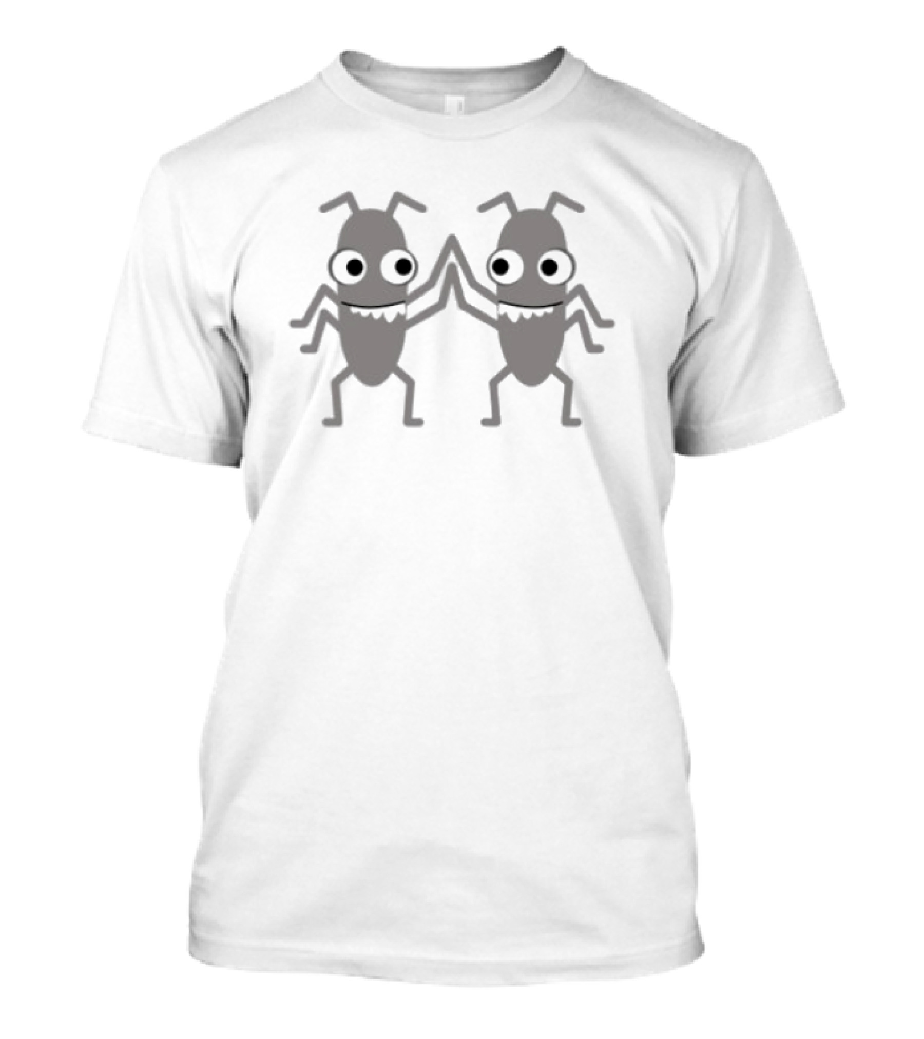 Ministryoftesting Bug High Five Iconic Duo Inspiring Software Testers T-Shirt