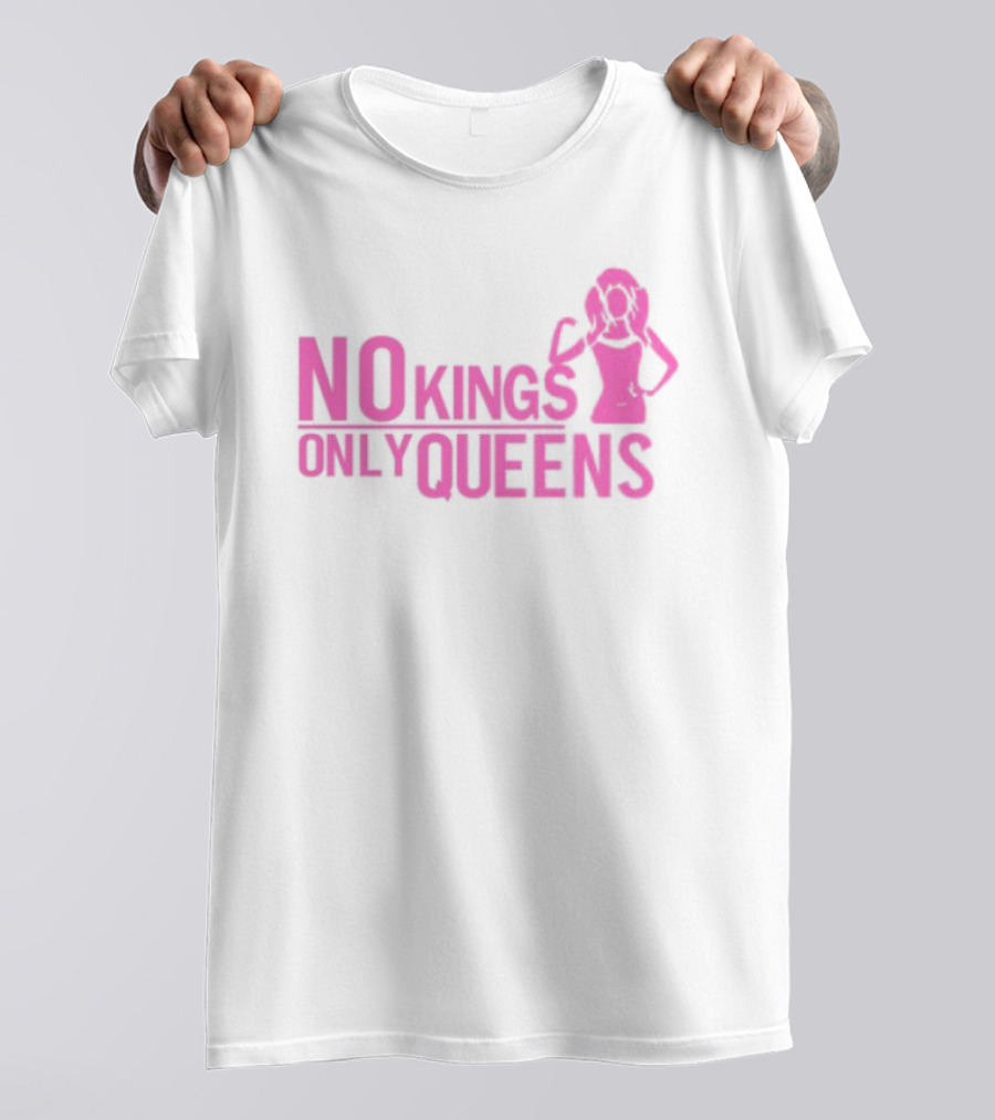 Mrwilliamsprek No Kings Only Queens Empowerment Pink Iconic Statement T-Shirt