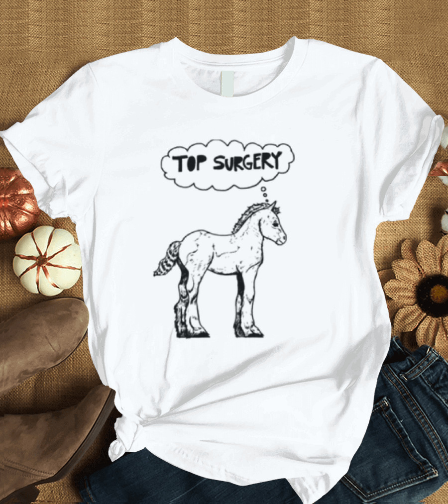 Oatmilklady Top Surgery Pony Graphic T-Shirt