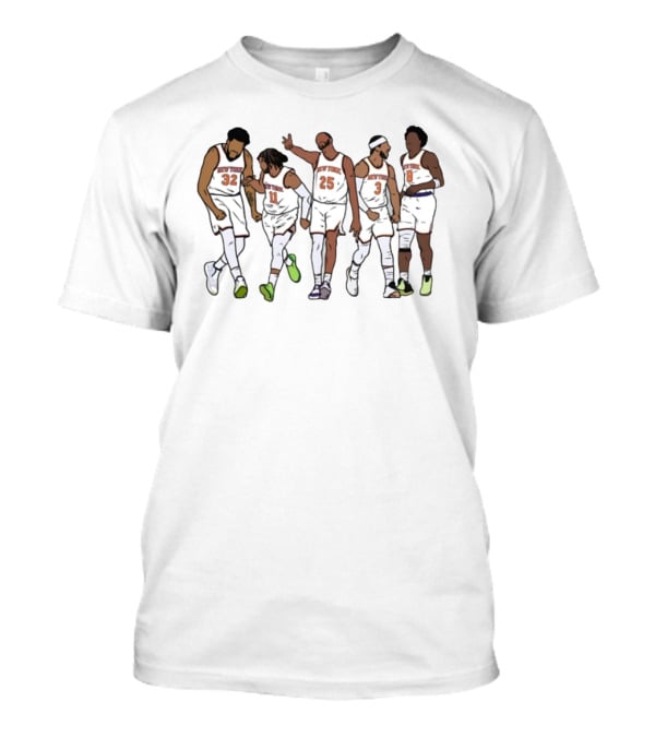 New York Basketball Brunson Hart Classic Team Players Illustration T-Shirt