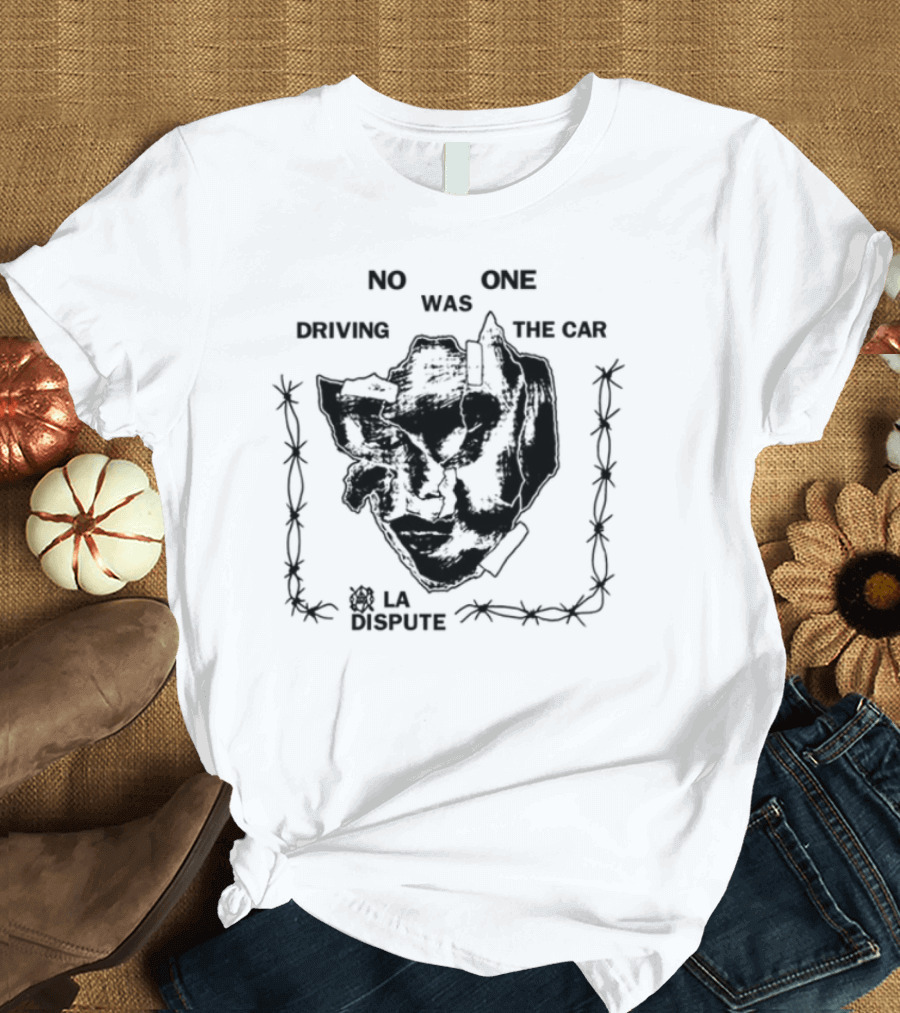 La Dispute No One Was Driving The Car Floral Heart Design T-Shirt
