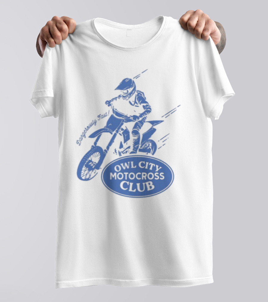 Owl City Motocross Club Dirt Bike Racer Adventure T-Shirt
