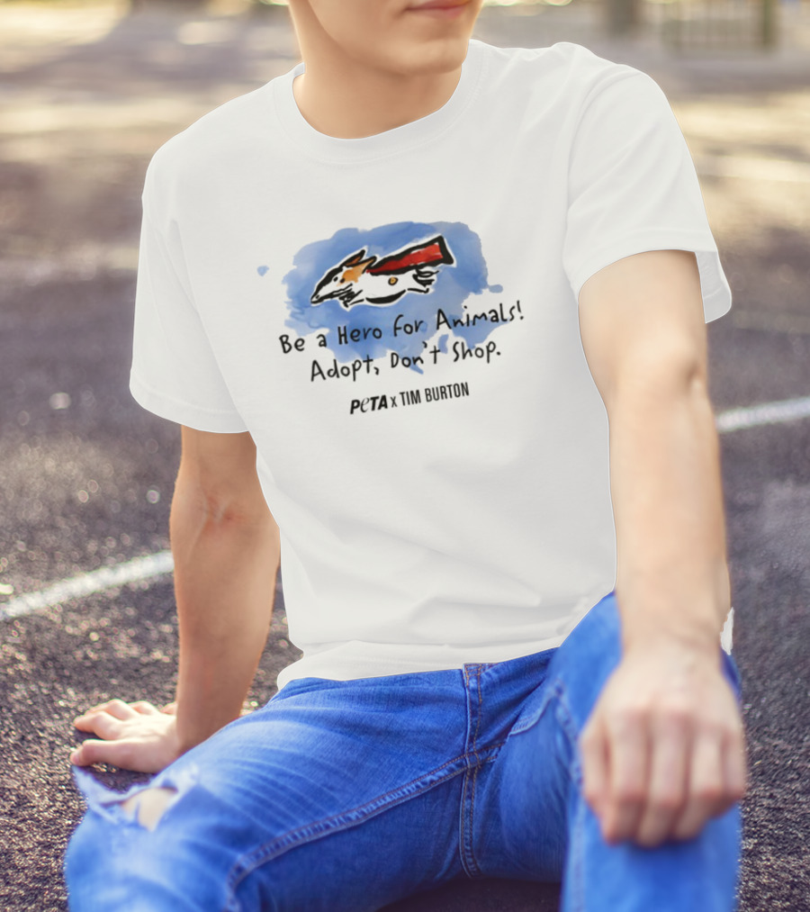 Peta X Tim Burton Hero For Animals Super Levi T-Shirt