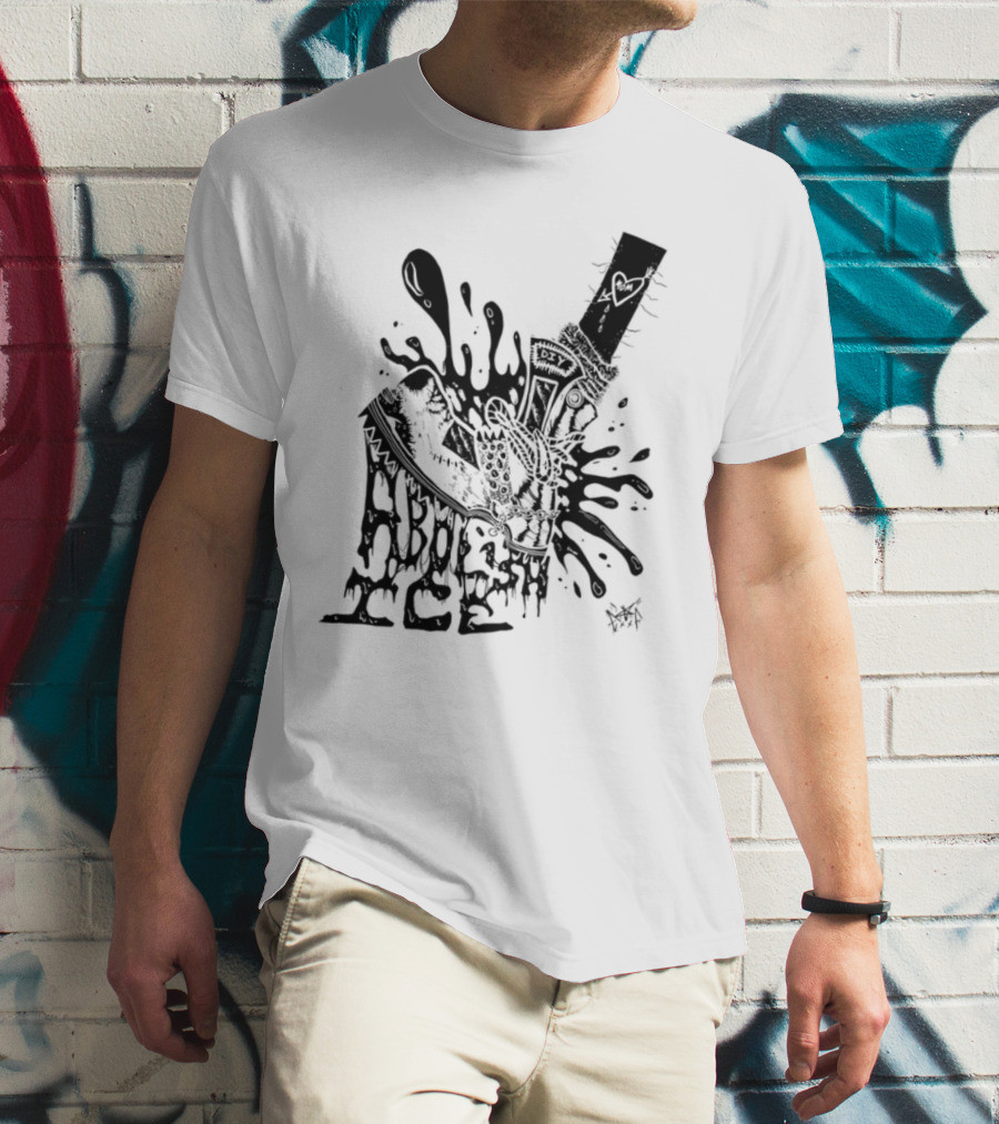 Punk With A Camera Abolish Ice Graphic Design Illustration T-Shirt