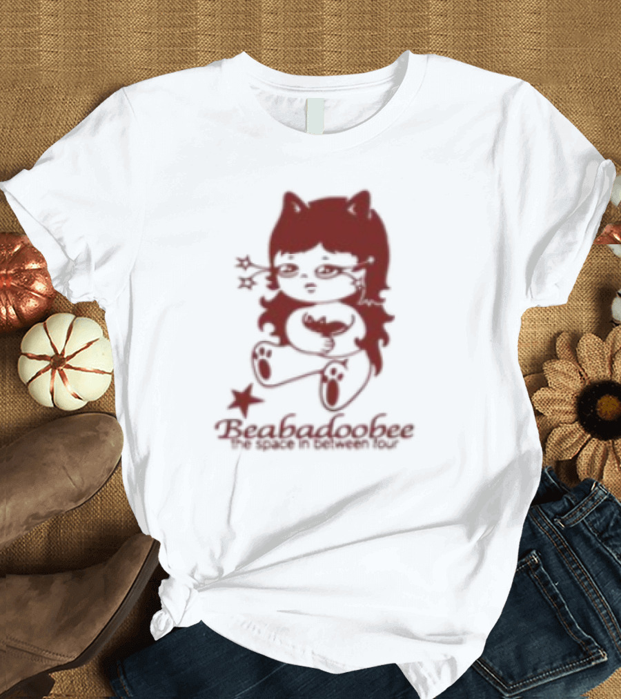 Beabadoobee The Space In Between Tour Cat Ears Character This Is How Tomorrow Moves T-Shirt