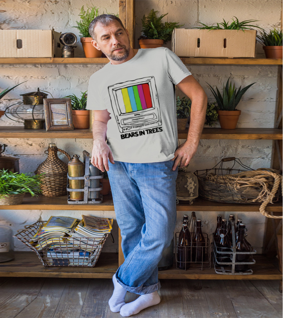 Bearsintrees TV Colorful Retro Bars Aesthetic T-Shirt