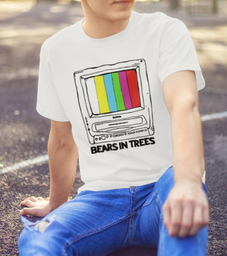 Bearsintrees TV Colorful Retro Bars Aesthetic T-Shirt