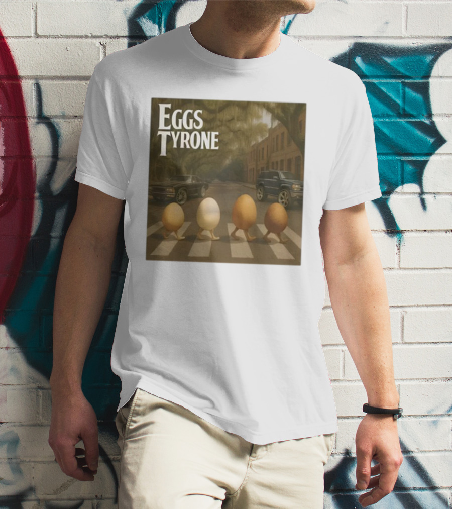 Eggs Tyrone Abbey Road Parody Street Scene T-Shirt