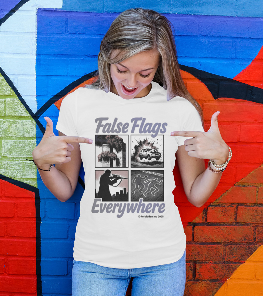 False Flags Explosions Imagery Everywhere T-Shirt