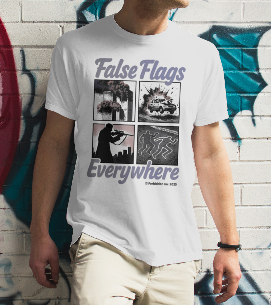 False Flags Explosions Imagery Everywhere T-Shirt