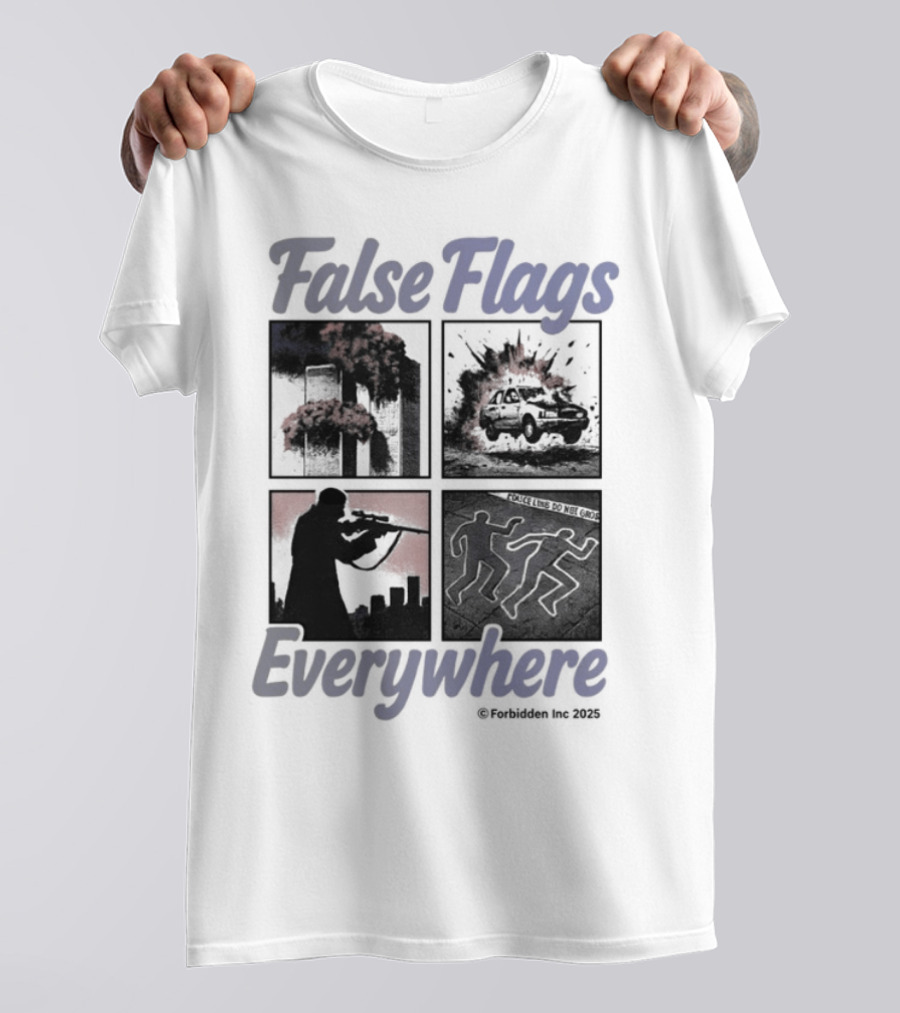 False Flags Explosions Imagery Everywhere T-Shirt