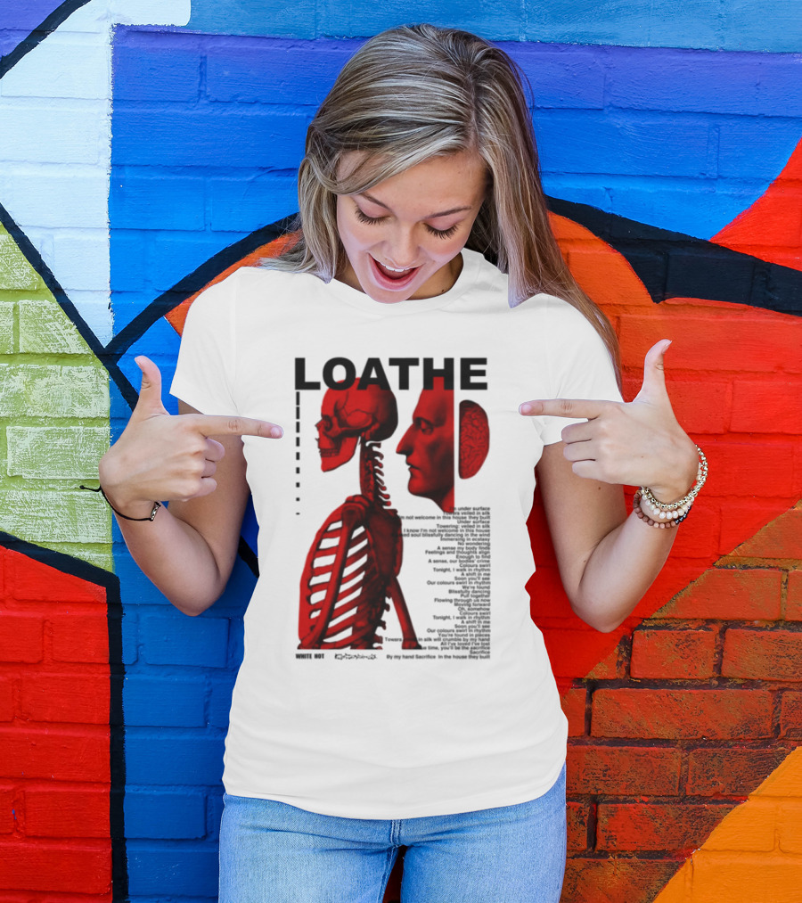 Loathe Anatomy Skull And Brain Illustration T-Shirt