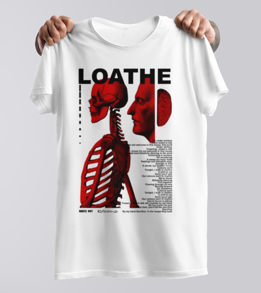 Loathe Anatomy Skull And Brain Illustration T-Shirt