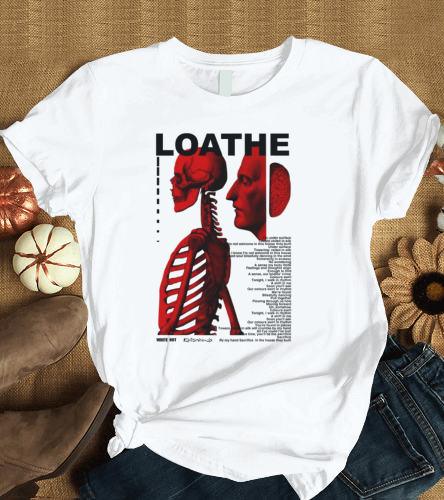 Loathe Anatomy Skull And Brain Illustration T-Shirt