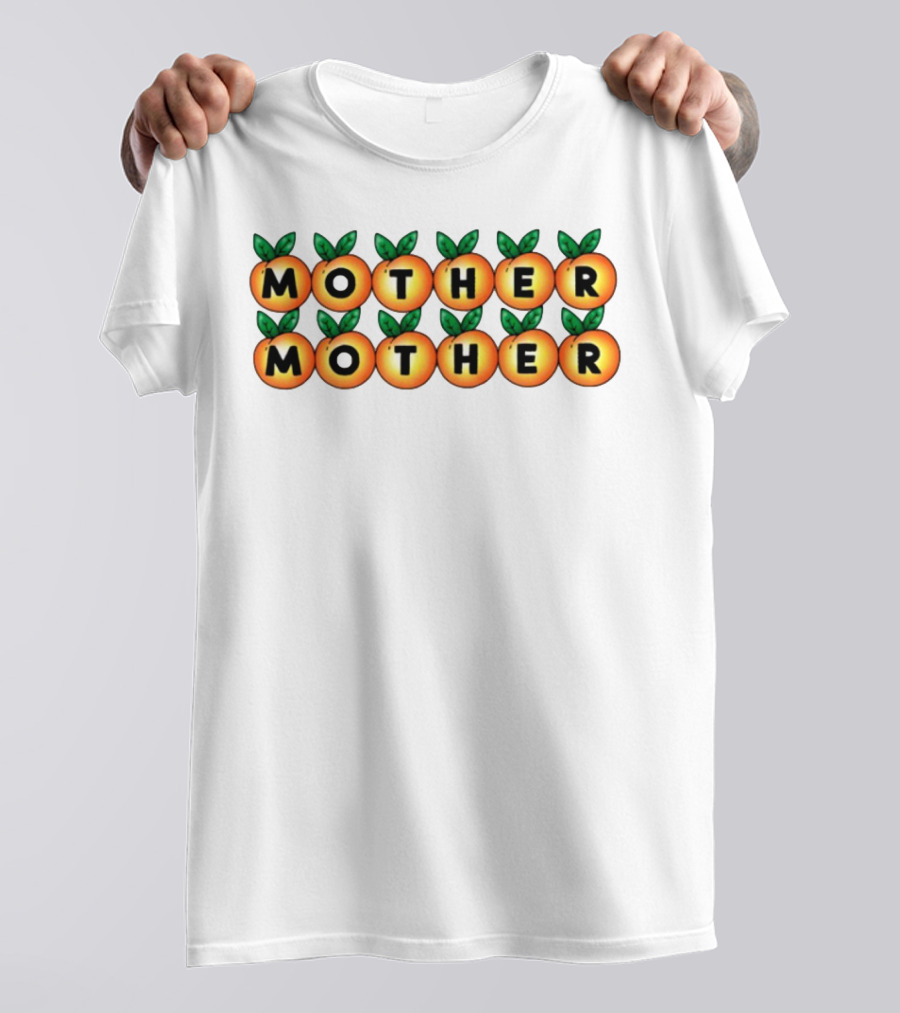 Mother Mother Peach Design Pattern T-Shirt