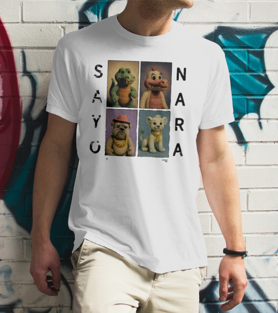 Sayonara Fvmily Vintage Animal Characters T-Shirt