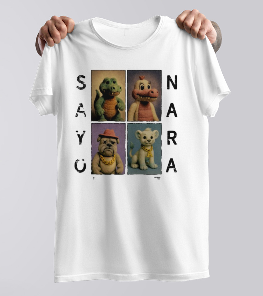 Sayonara Fvmily Vintage Animal Characters T-Shirt