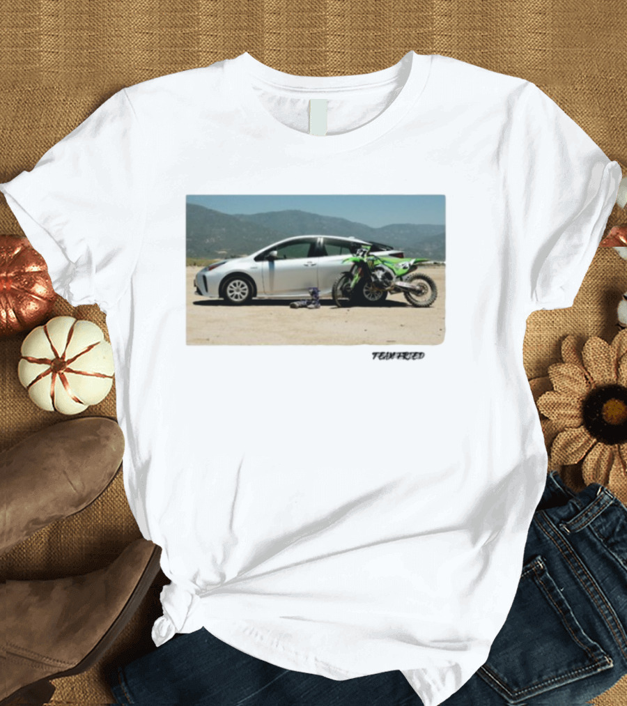 Team Fried Foreign Prius Dirt Bike Adventure TRVRD T-Shirt