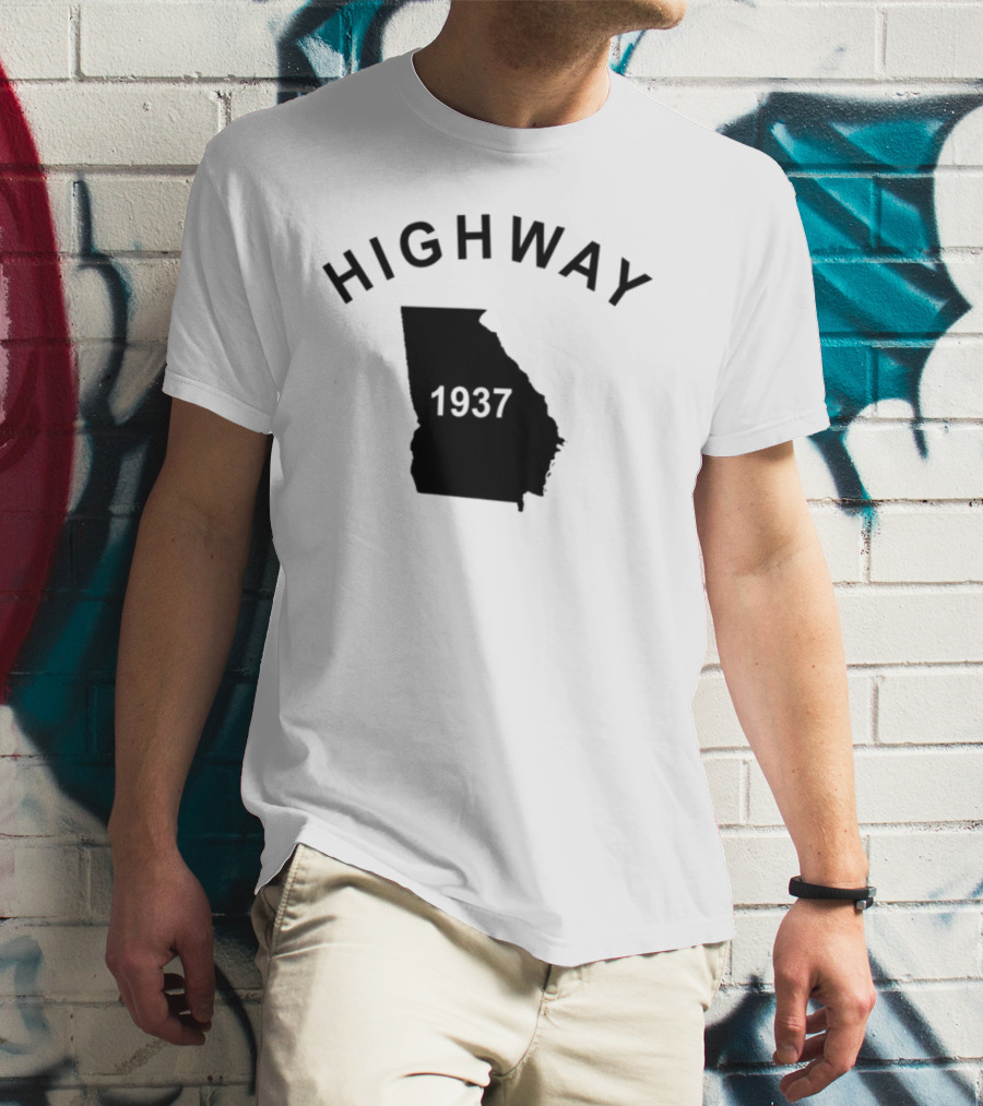 Highway 1937 Georgia Map Design Tyrus T-Shirt