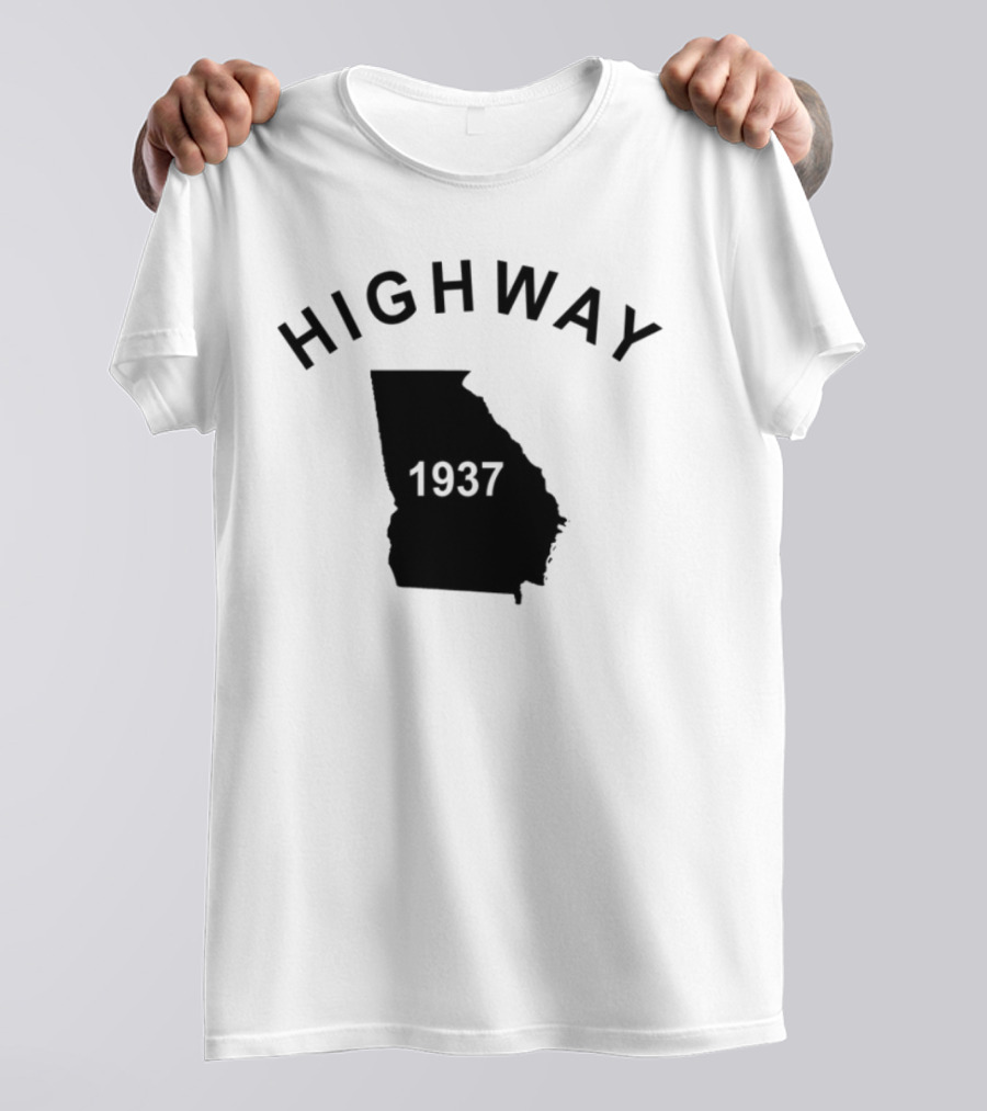 Highway 1937 Georgia Map Design Tyrus T-Shirt