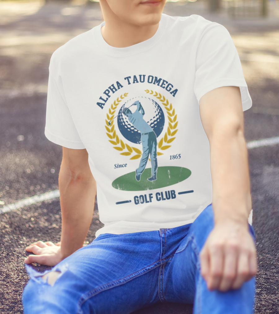Alpha Tau Omega Golf Club Vintage Design Since 1865 T-Shirt