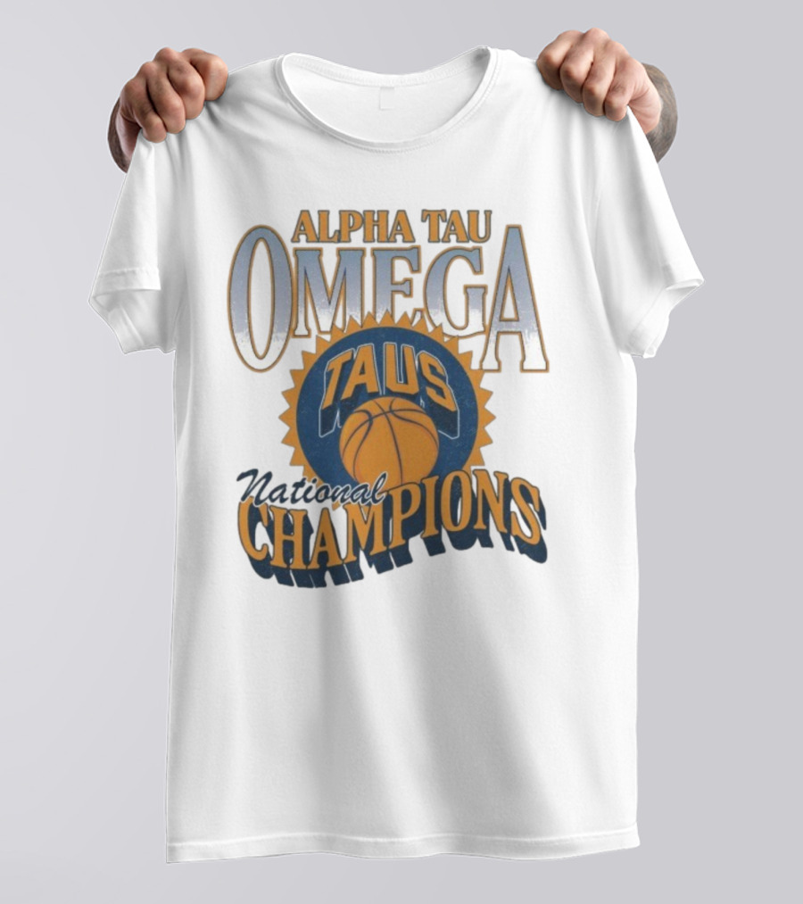 Alpha Tau Omega TAUS National Champions Basketball T-Shirt