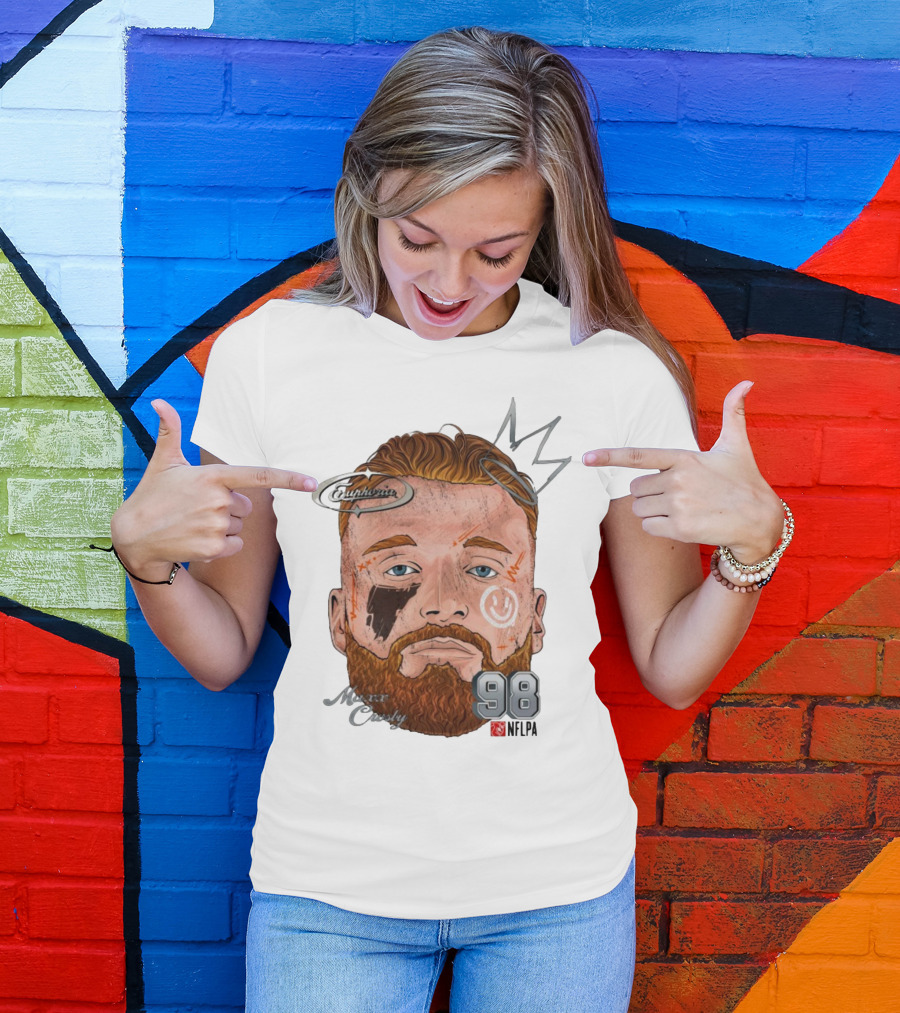Euphoria Maxx Crosby 98 NFL Fat Head Illustration T-Shirt