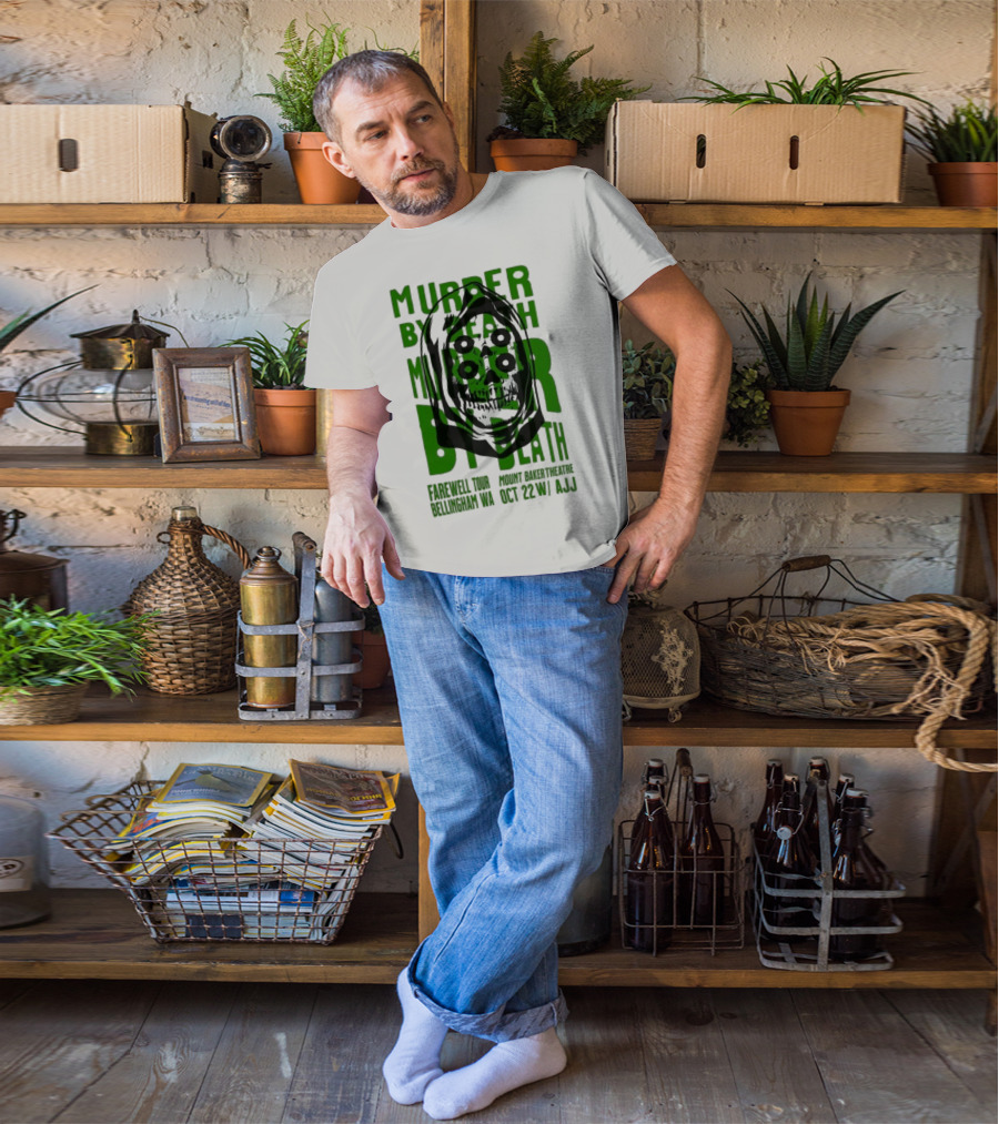 Murder By Death Farewell Tour Bellingham WA Oct 22 With AJJ 20th Anniversary T-Shirt