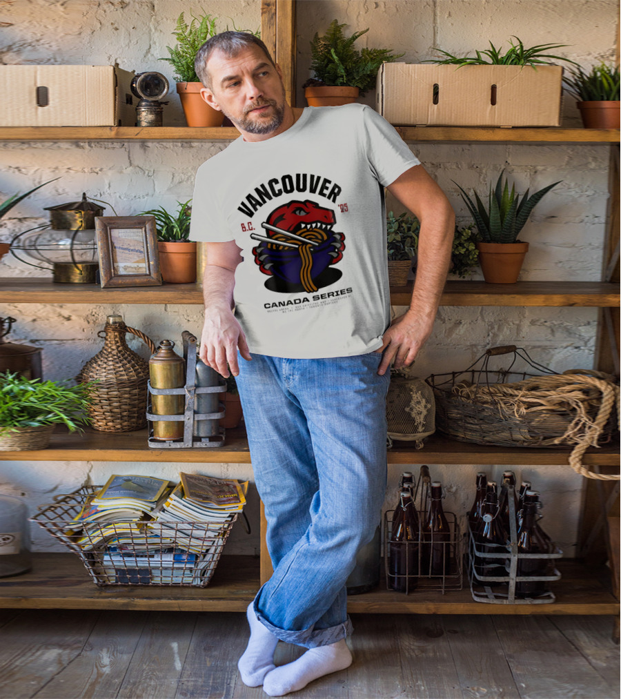 Vancouver BC 2025 Toronto Raptors Noodles Series T-Shirt