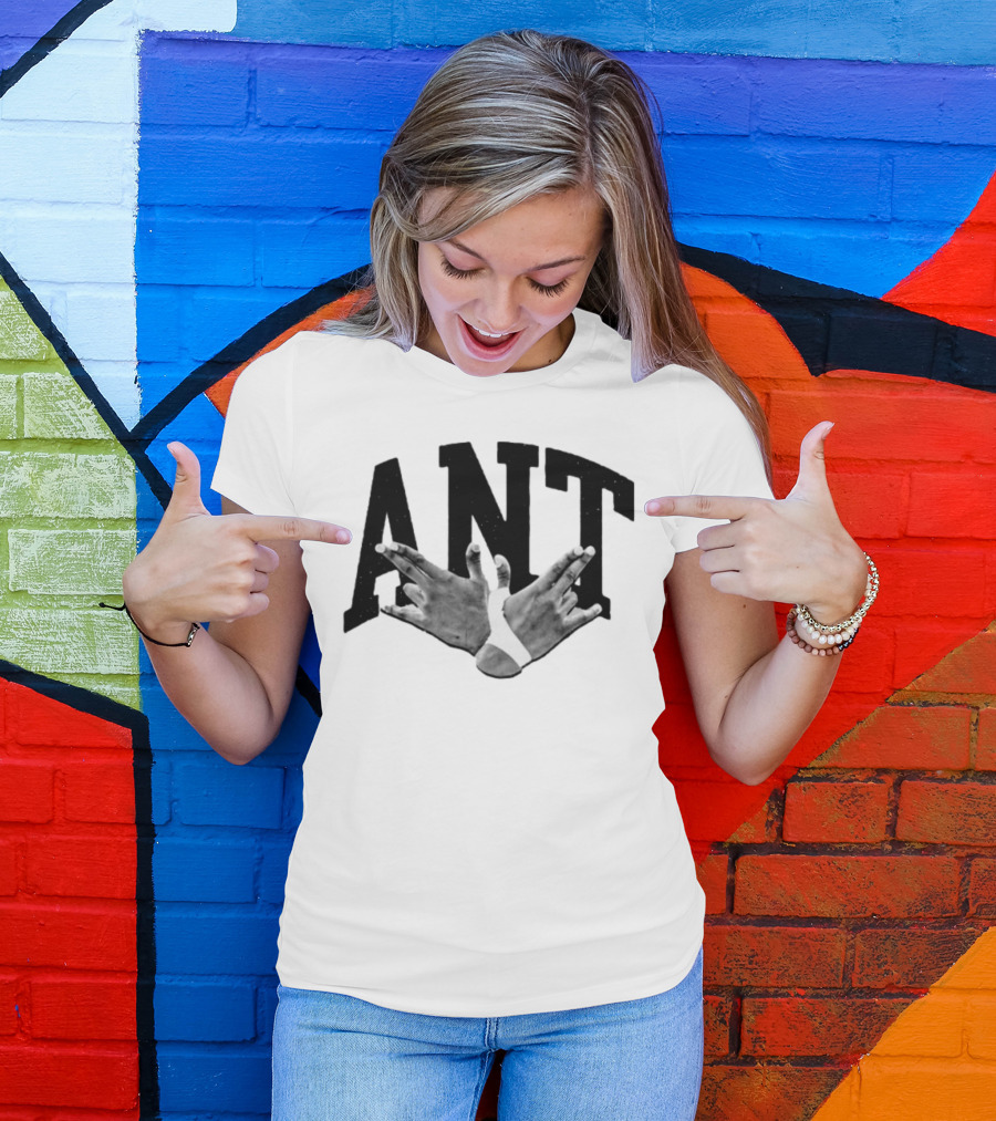 ANT Hand Sign Gesture Celebrity Concept T-Shirt