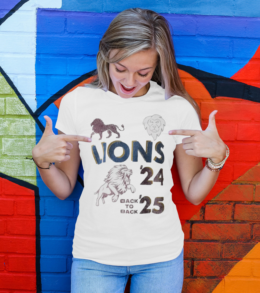 Lions Pride Back To Back '24 '25 T-Shirt