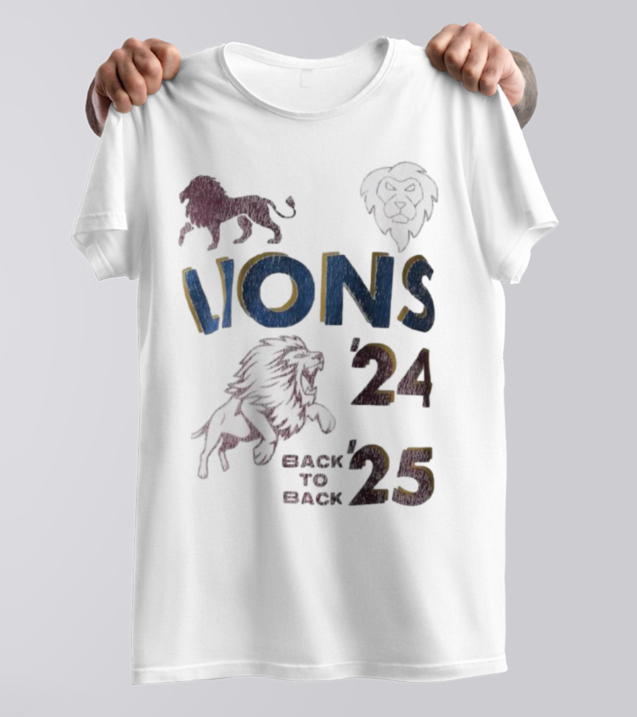Lions Pride Back To Back '24 '25 T-Shirt