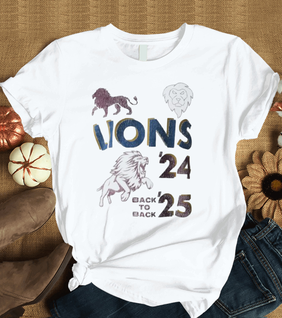 Lions Pride Back To Back '24 '25 T-Shirt