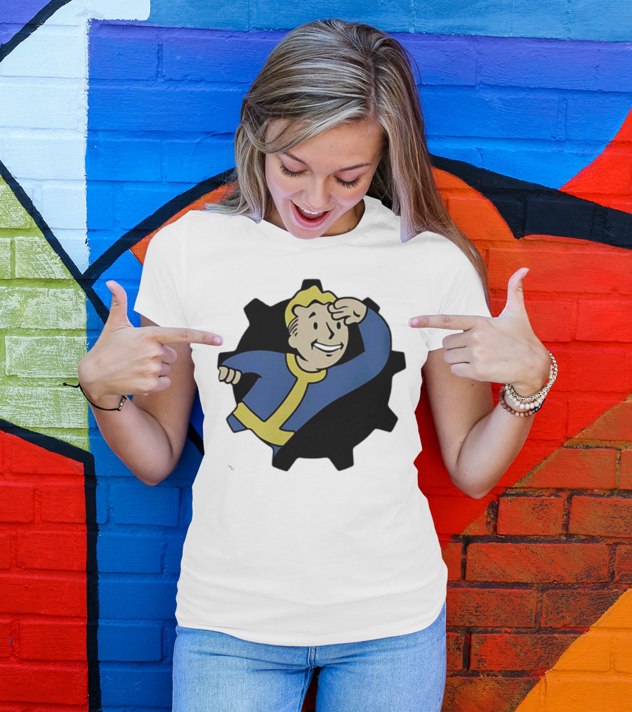 Fallout Vault Boy Lookout Iconic Pose T-Shirt