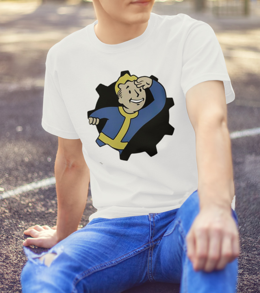 Fallout Vault Boy Lookout Iconic Pose T-Shirt