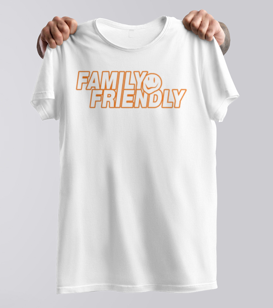 FAMILY FRIENDLY Smiley Face Retro Style T-Shirt