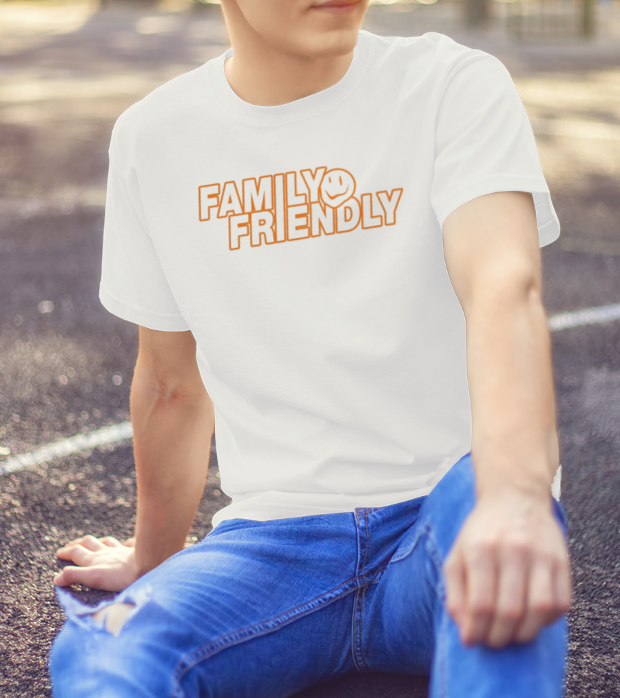 FAMILY FRIENDLY Smiley Face Retro Style T-Shirt