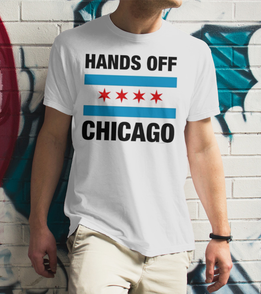 Chicago Flag Iconic Four Red Stars Blue Stripes T-Shirt