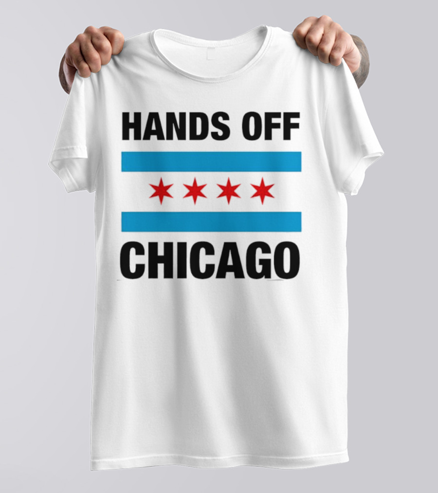 Chicago Flag Iconic Four Red Stars Blue Stripes T-Shirt