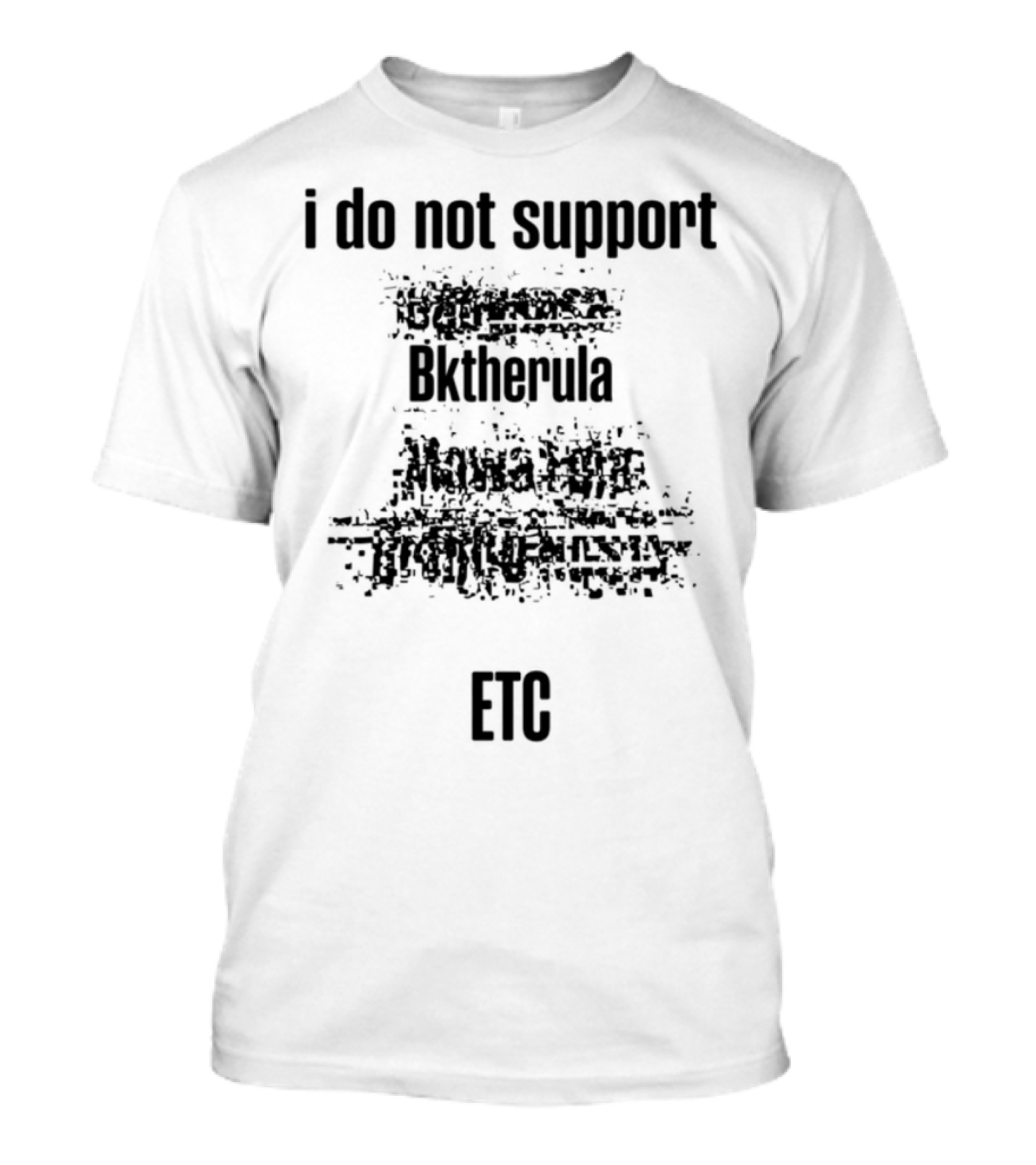 I Do Not Support Bktherula Bakero Sharrum Fool 2 Kreators Mk Esydia Real Gangsta Tr T-Shirt