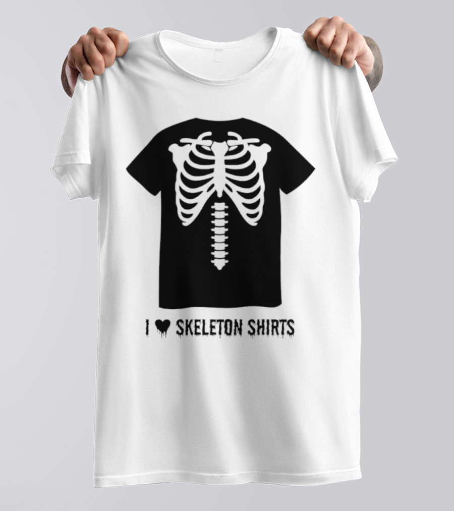 I Love Skeletons Heart Original Skeleton T-Shirt