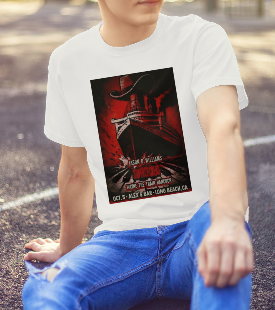 Jason D Williams Supersuckers Wayne Hancock Oct 5 Alex’s Bar Long Beach CA T-Shirt