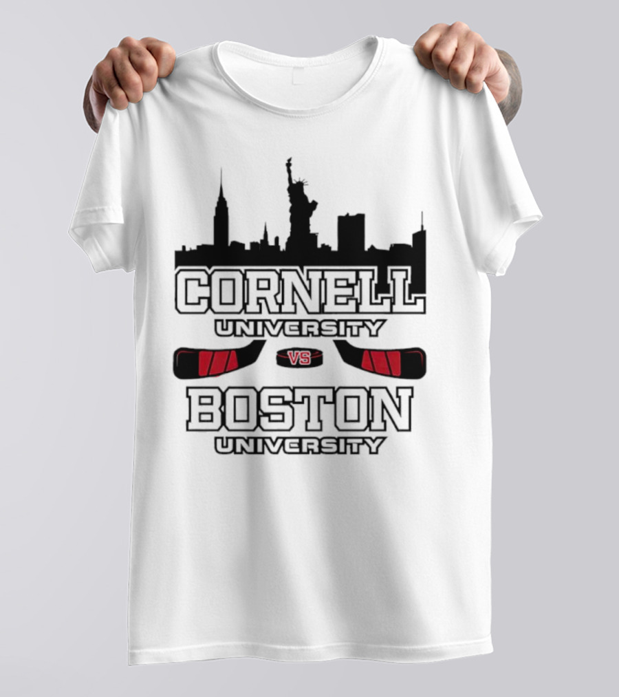 Red Hot Hockey Cornell University Boston University V8 T-Shirt