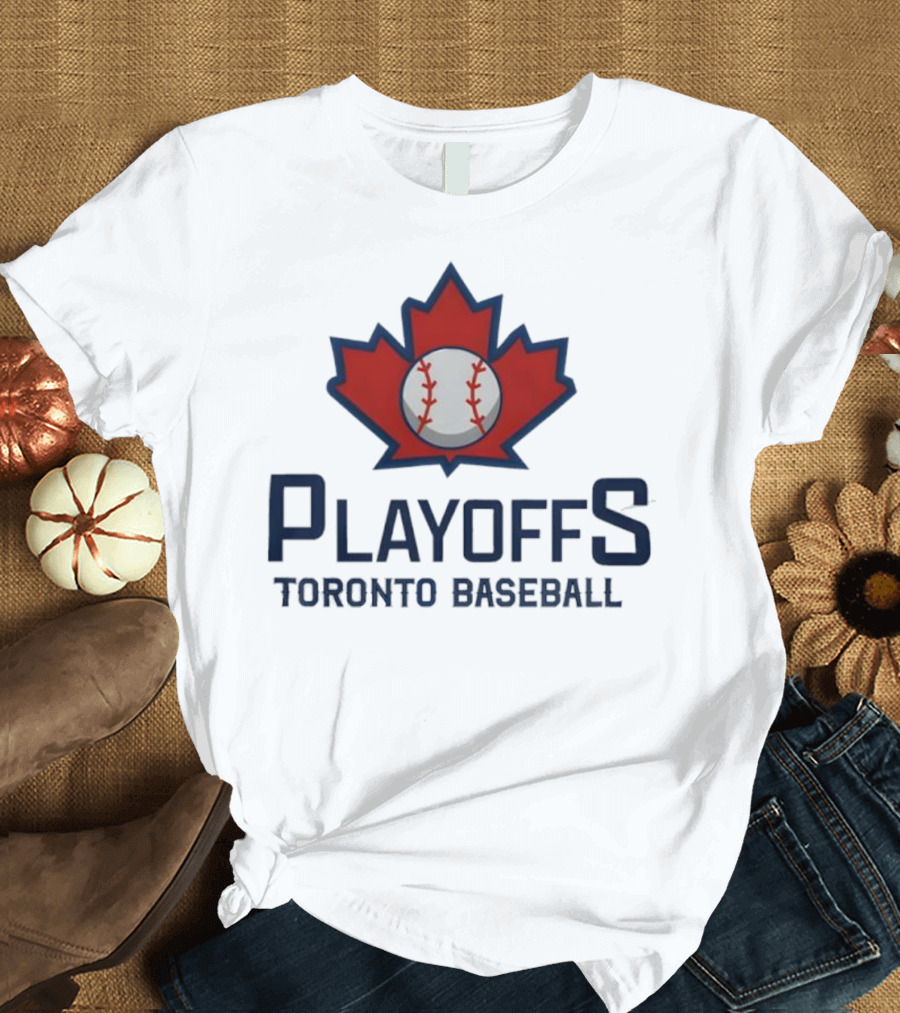 Toronto Baseball Playoffs Maple Leaf Icon T-Shirt
