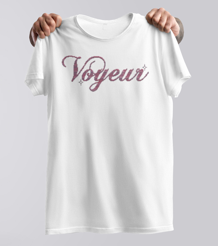 Alessi Rose Voyeur Vintage Script Lettering T-Shirt