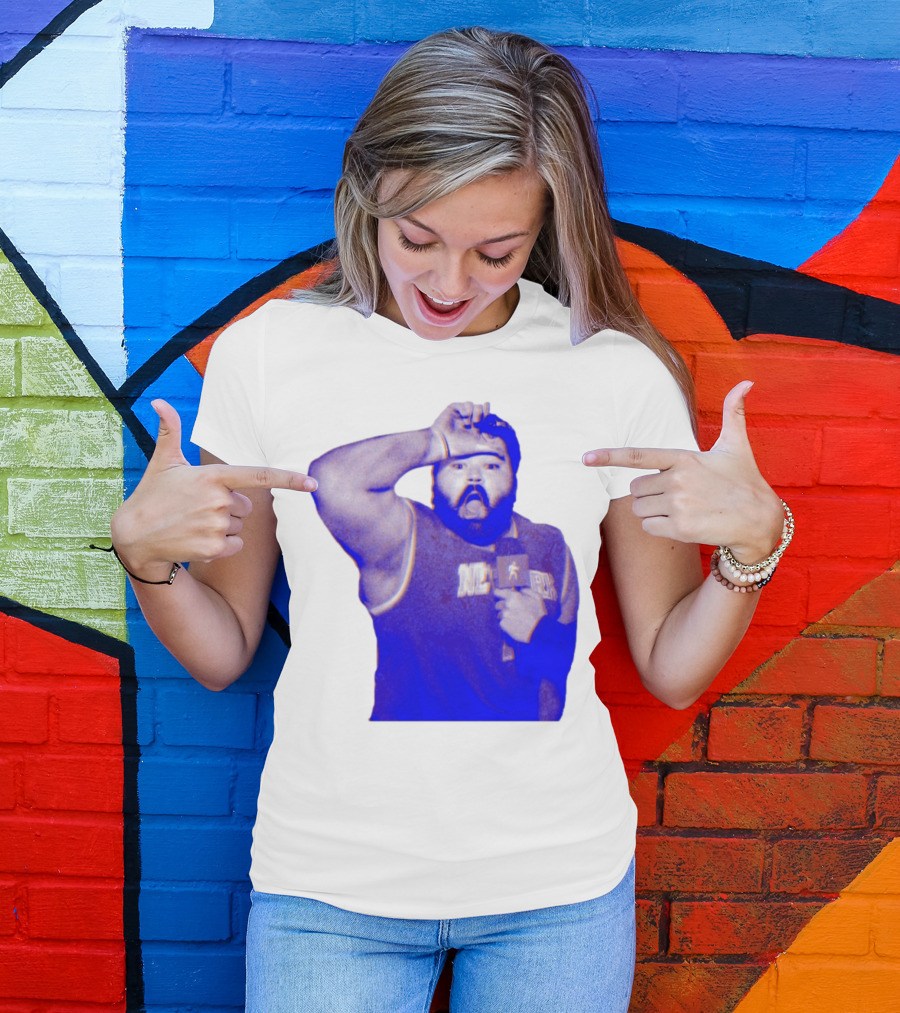 Karltowns Wearing Jason Dantona NYC Basketball Theme Blue Tone T-Shirt